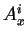 \( A^{i}_{x} \)