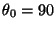 \( \theta _{0}=90 \)