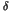 $\displaystyle \delta$