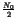 $ {\frac{N_{0}}{2}}$