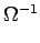 $ \Omega^{{-1}}_{}$