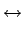 $\displaystyle \leftrightarrow$