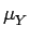 $\displaystyle \mu_{{Y}}^{}$