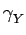 $\displaystyle \gamma_{{Y}}^{}$