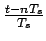 $ {\frac{{t-nT_{s}}}{{T_{s}}}}$