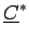 $ \underline{{C}}^{{*}}_{}$