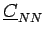 $\displaystyle \underline{{C}}_{{NN}}^{}$