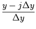 $\displaystyle {\frac{{y-j\Delta y}}{{\Delta y}}}$