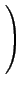 $\displaystyle \left.\vphantom{\begin{array}{c} X\\  Y\\  Z\end{array}}\right)$